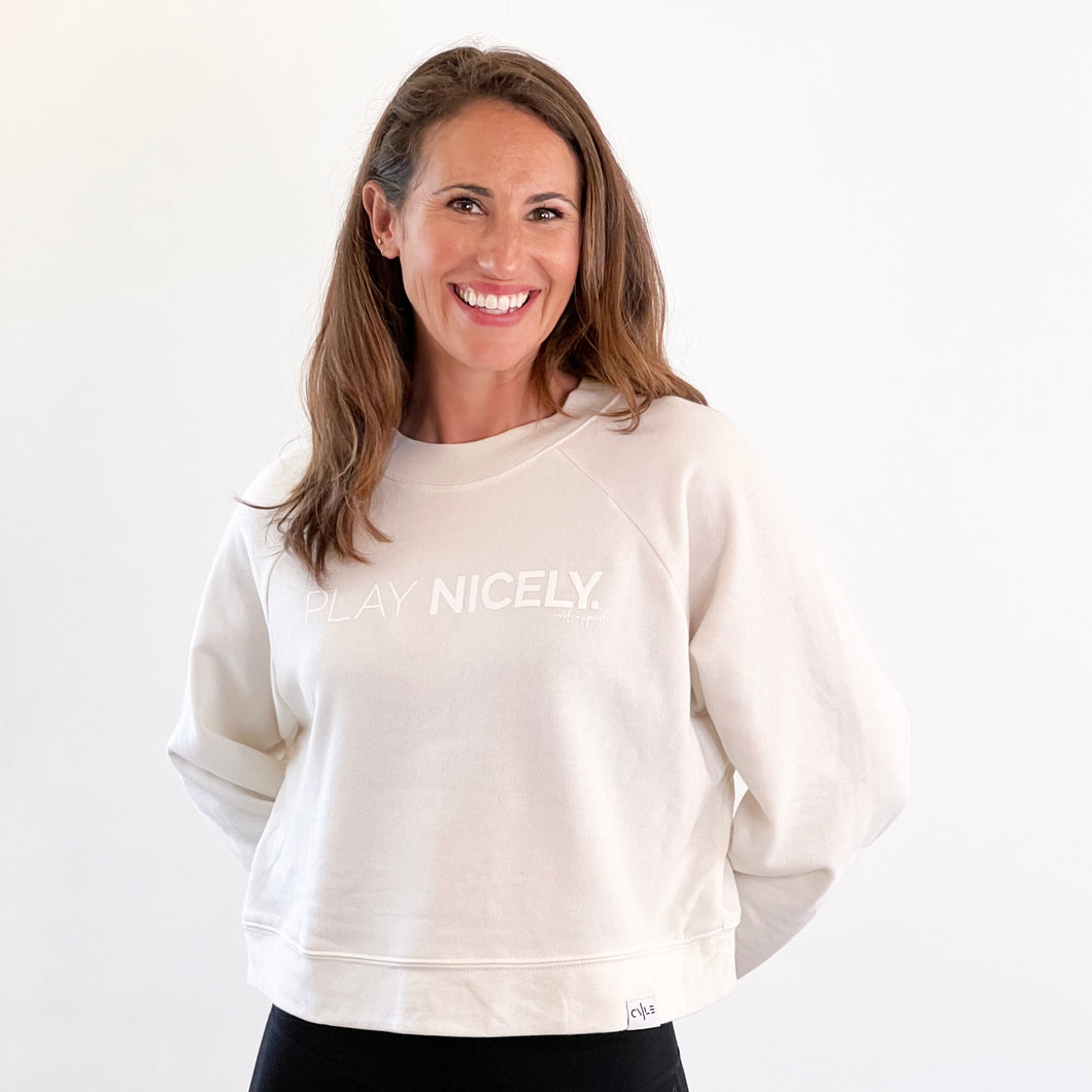 Play Nicely - Raglan Crew Crop